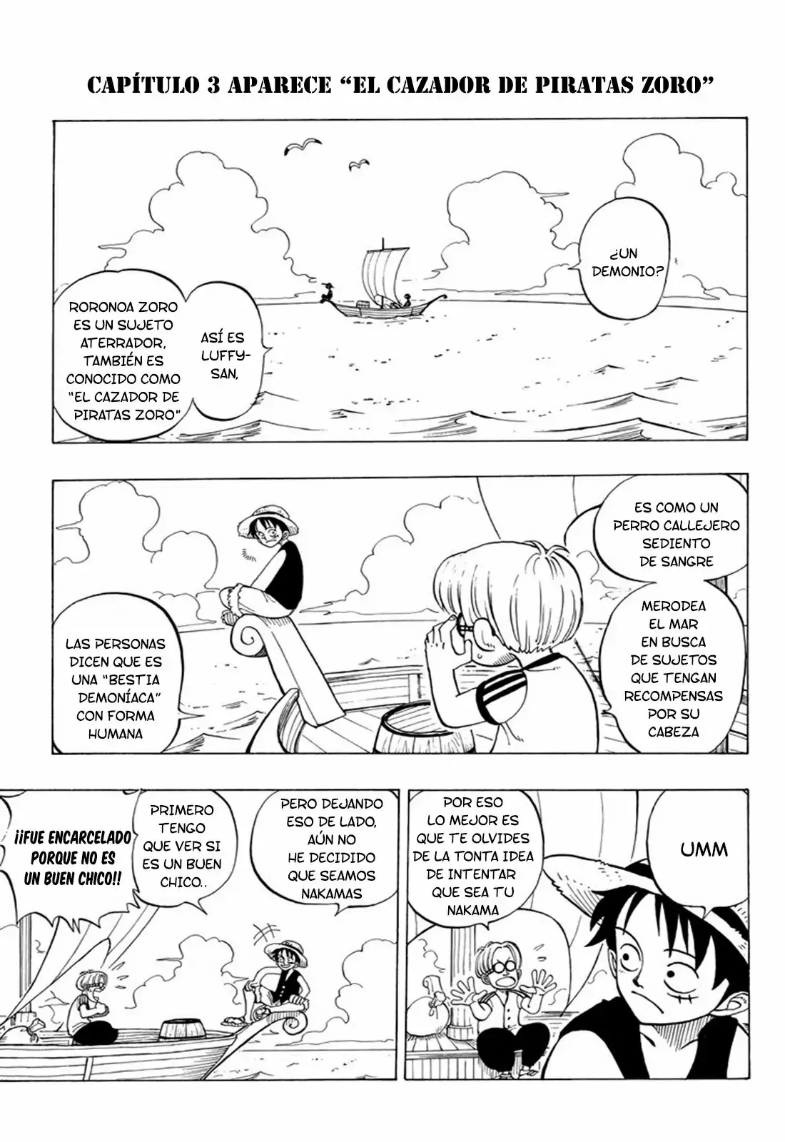 One Piece Capítulo 3 en Línea - página 1
