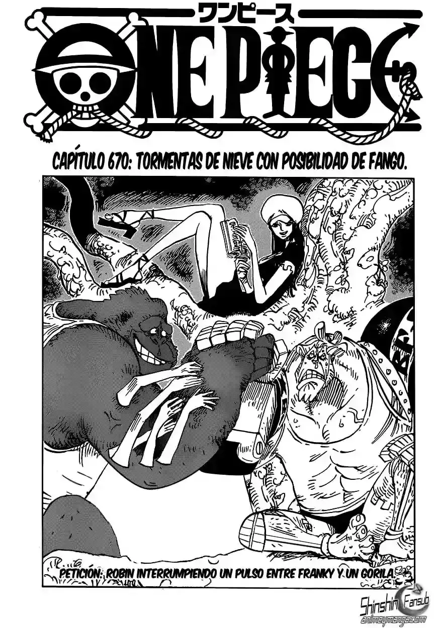 One Piece Capítulo 670 en Línea - página 1