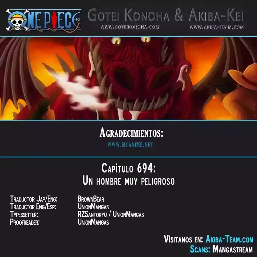 One Piece Capítulo 694 en Línea - página 1