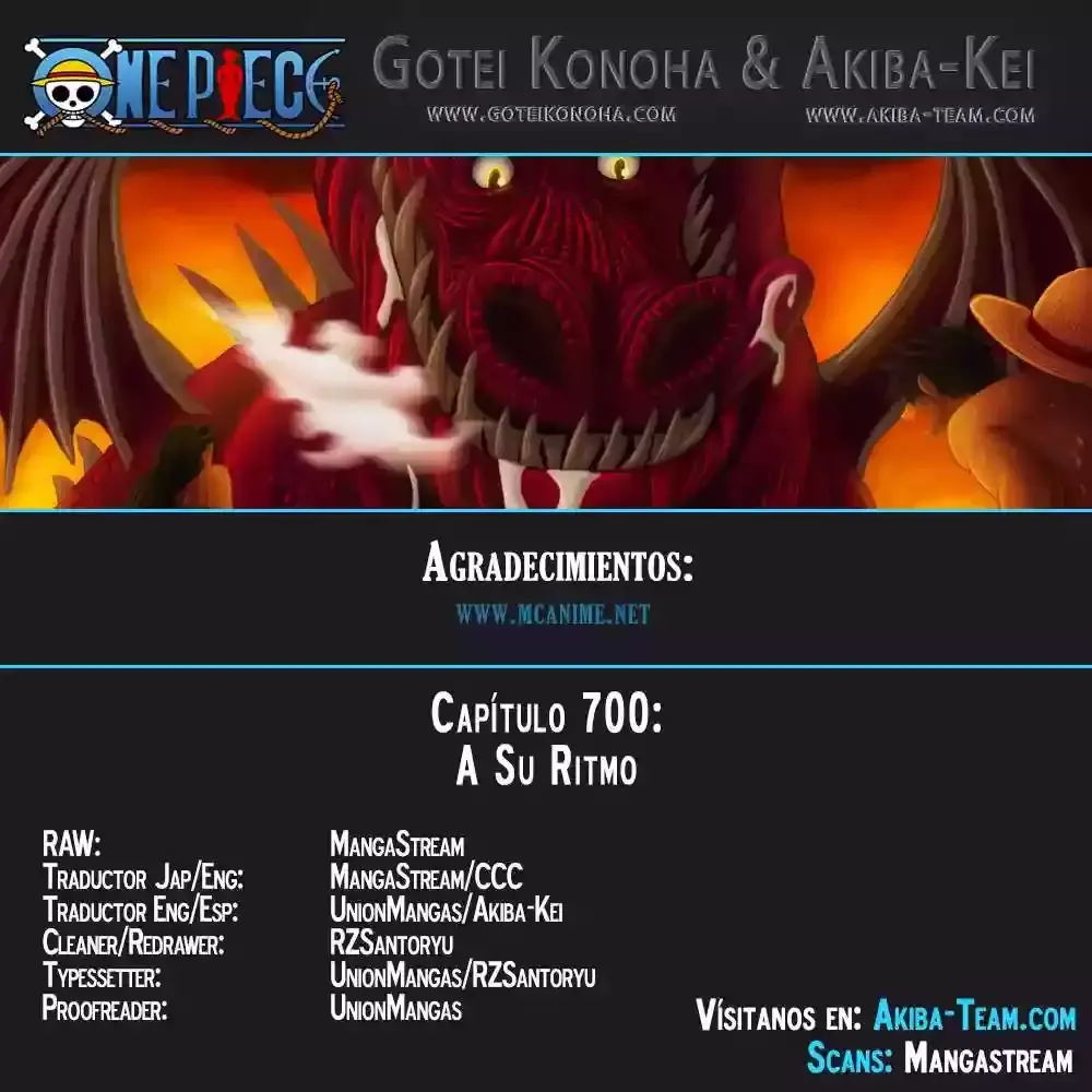 One Piece Capítulo 700 en Línea - página 1