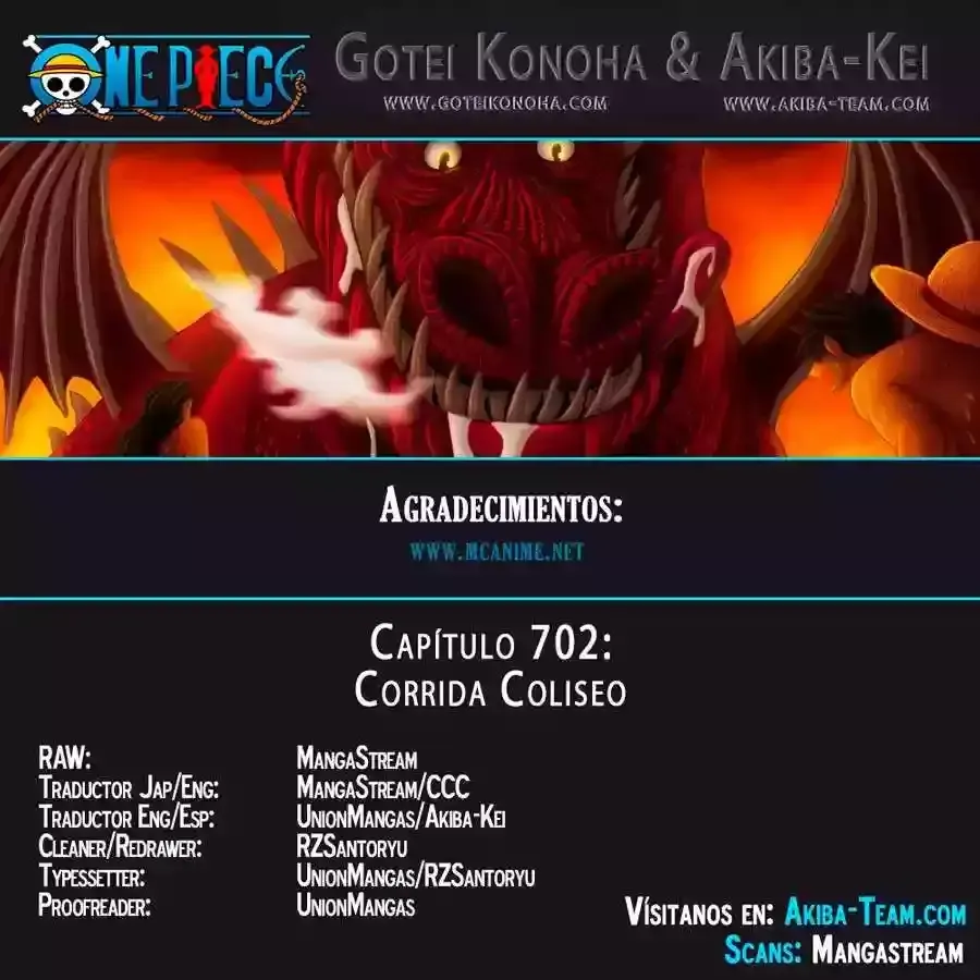 One Piece Capítulo 702 en Línea - página 1