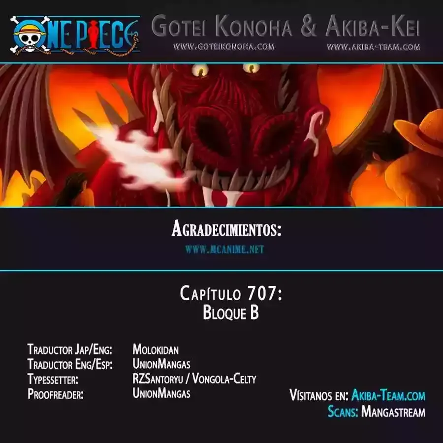 One Piece Capítulo 707 en Línea - página 1