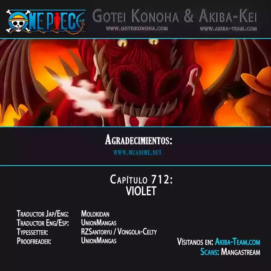 One Piece Capítulo 712 en Línea - página 1