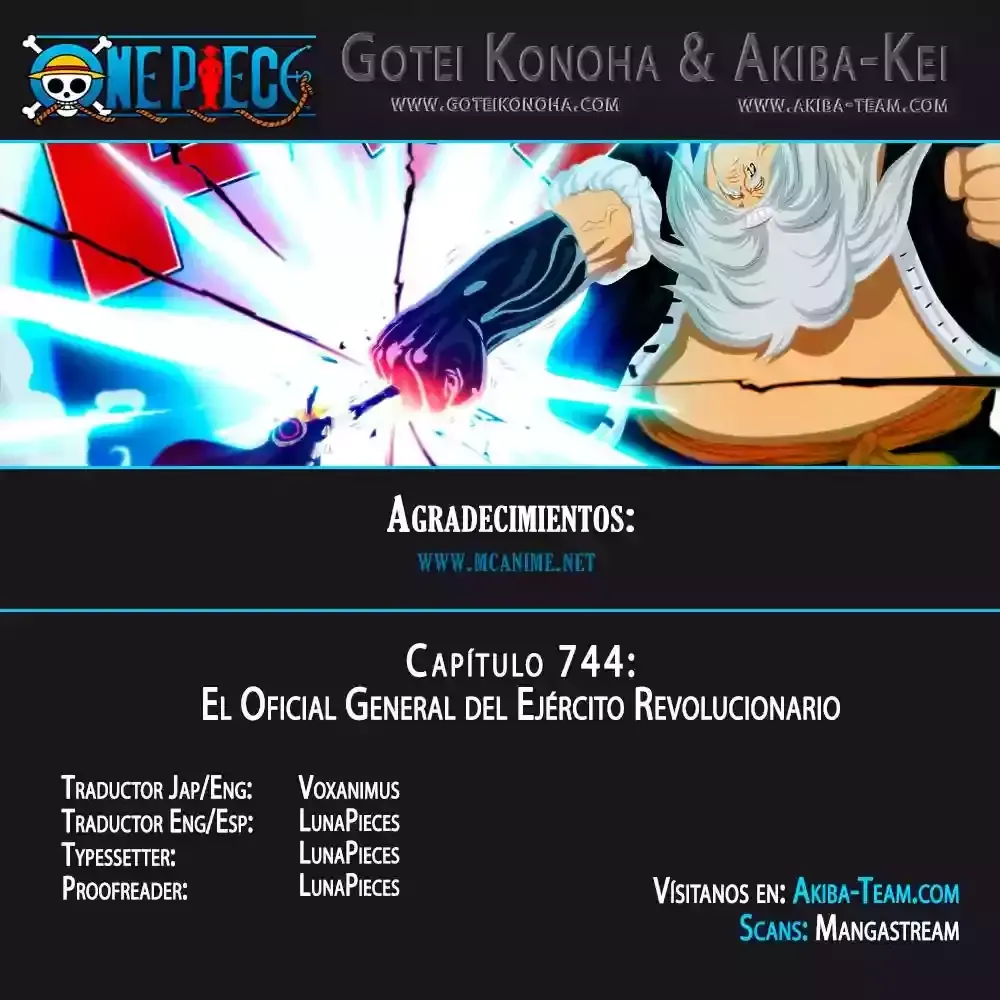 One Piece Capítulo 744 en Línea - página 1