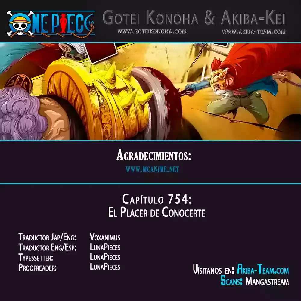One Piece Capítulo 754 en Línea - página 1