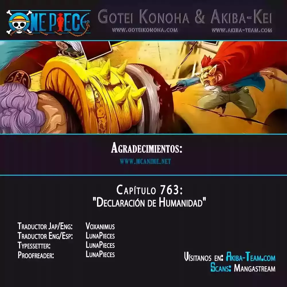 One Piece Capítulo 763 en Línea - página 1