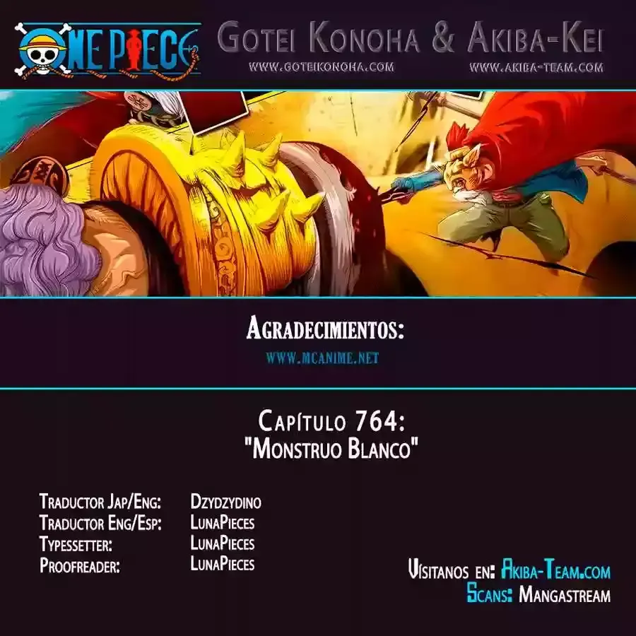 One Piece Capítulo 764 en Línea - página 1