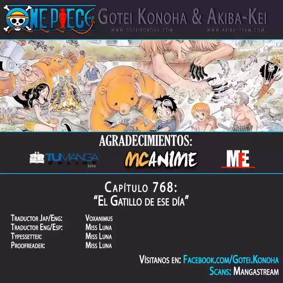 One Piece Capítulo 768 en Línea - página 1