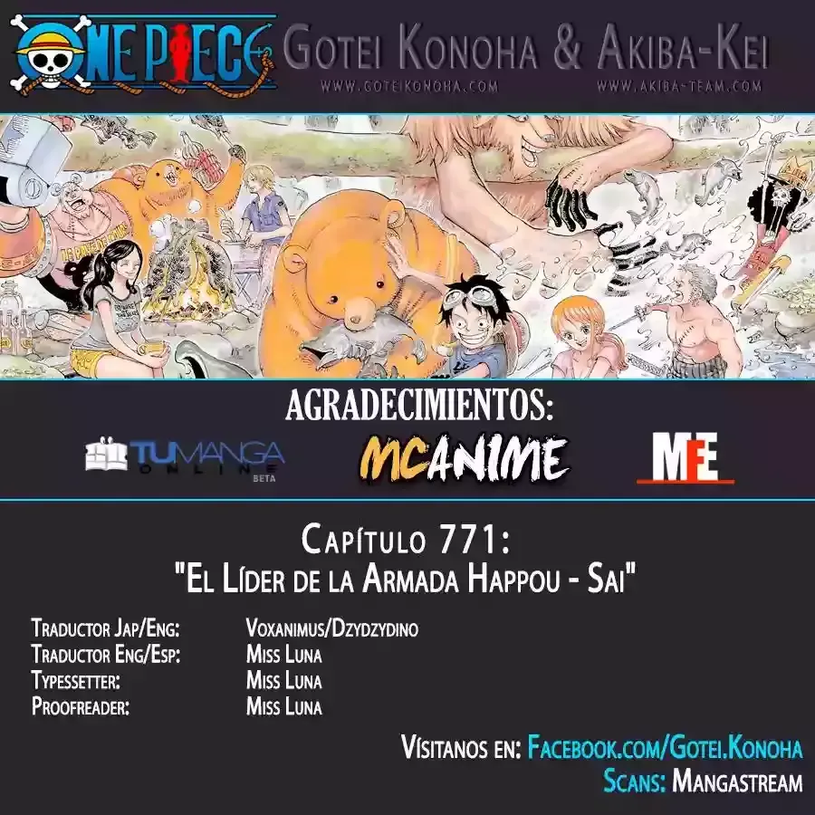 One Piece Capítulo 771 en Línea - página 1