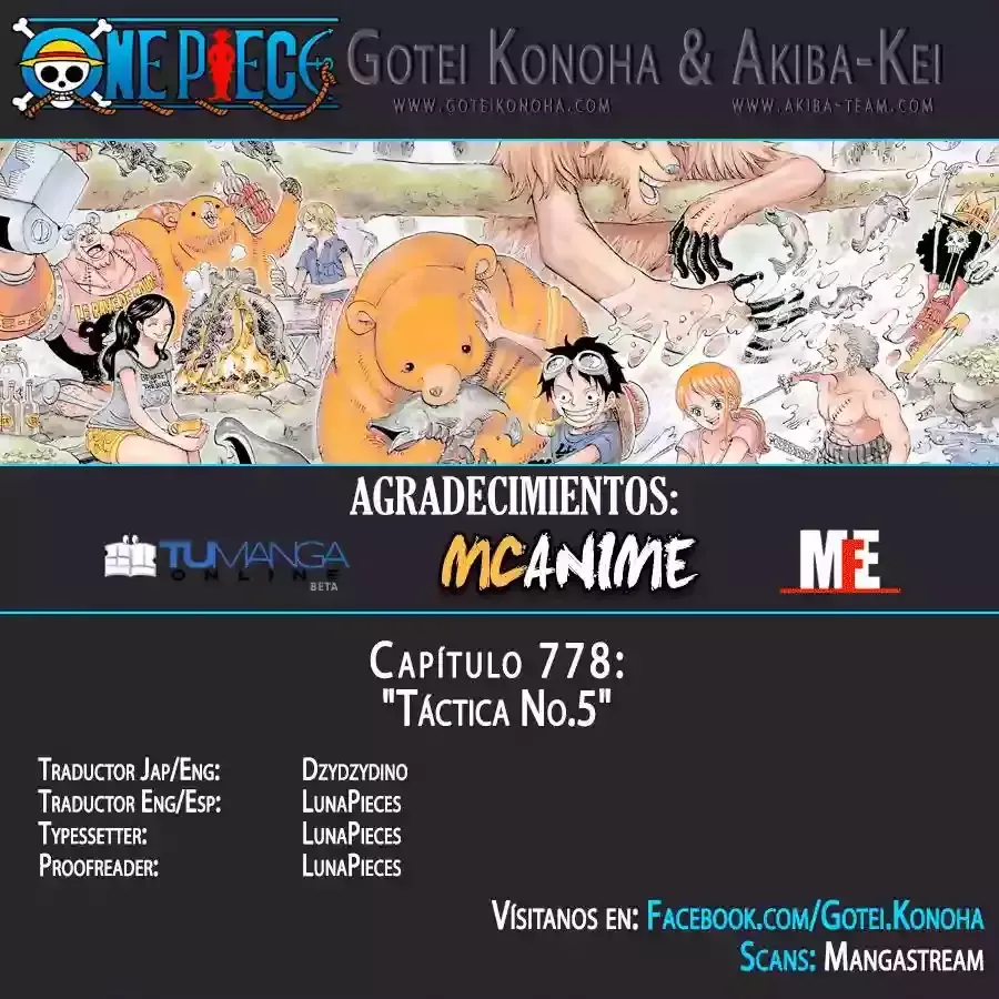 One Piece Capítulo 778 en Línea - página 1