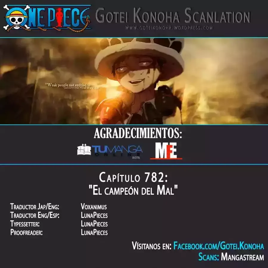 One Piece Capítulo 782 en Línea - página 1