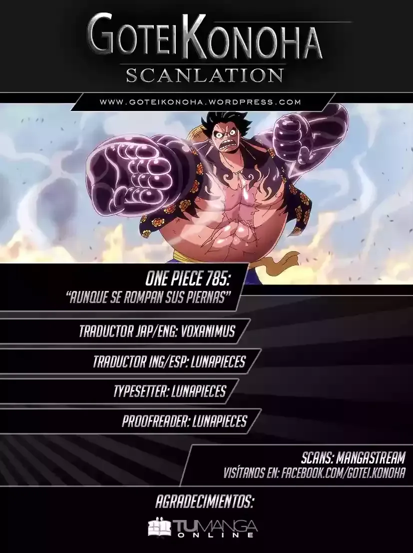 One Piece Capítulo 785 en Línea - página 1