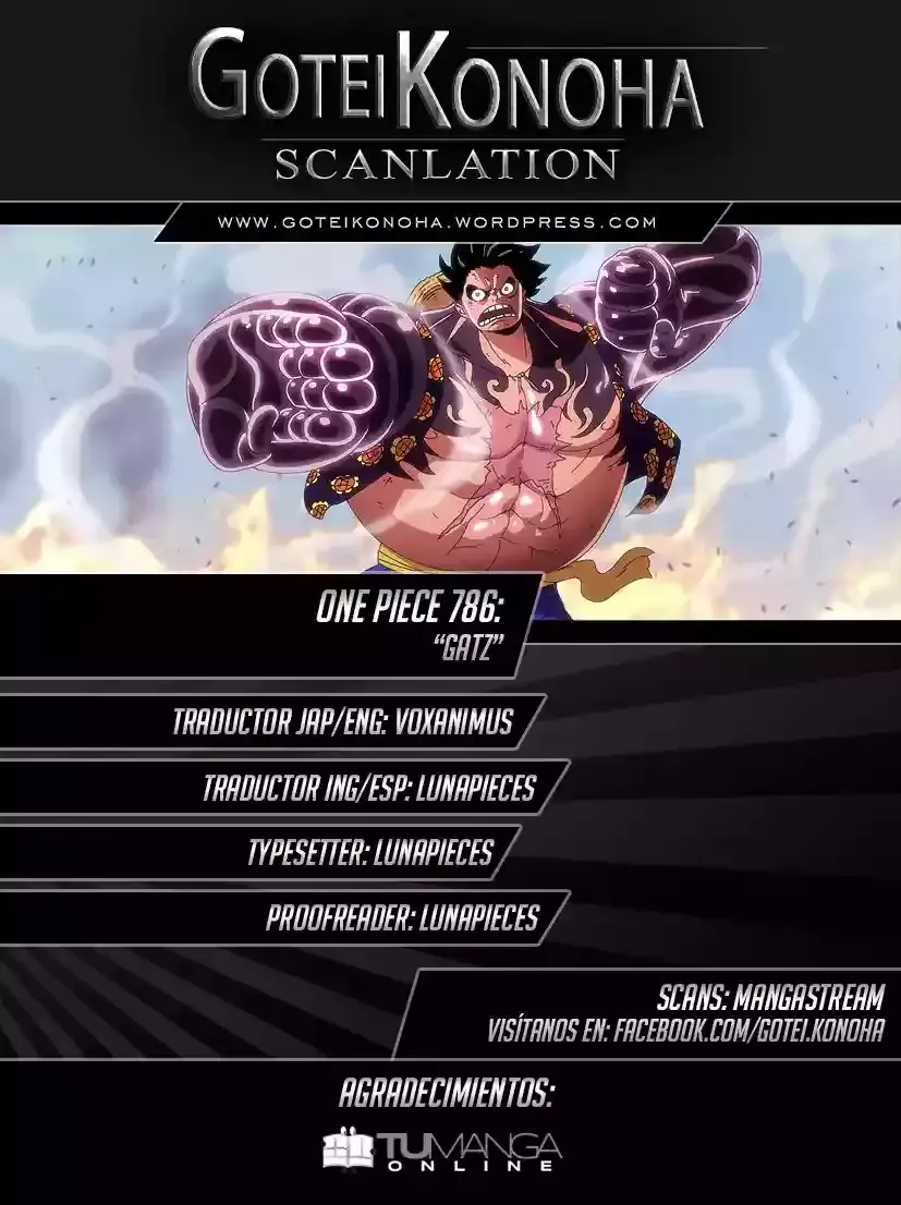 One Piece Capítulo 786 en Línea - página 1