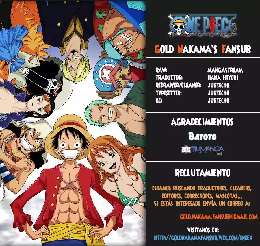 One Piece Capítulo 816 en Línea - página 1