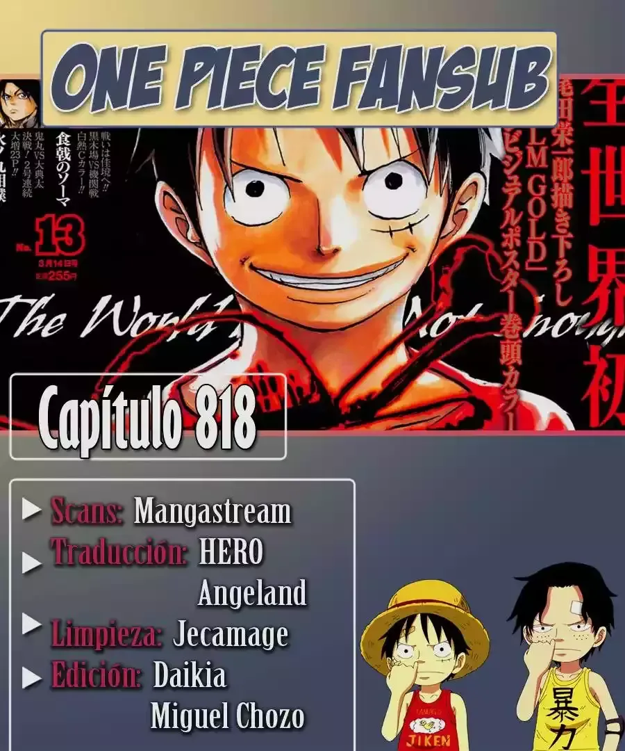 One Piece Capítulo 818 en Línea - página 1