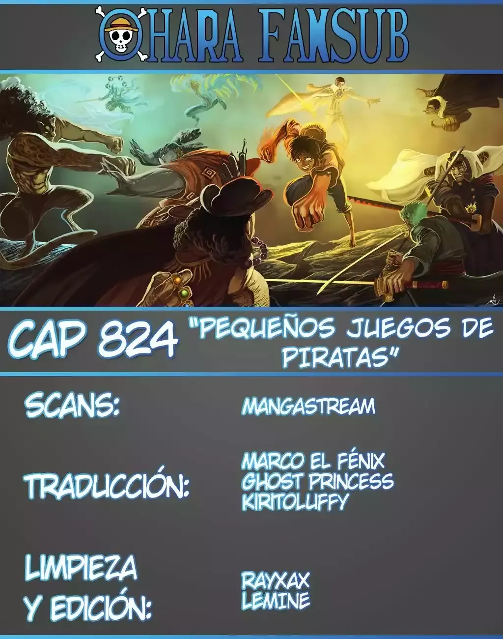 One Piece Capítulo 824 en Línea - página 1