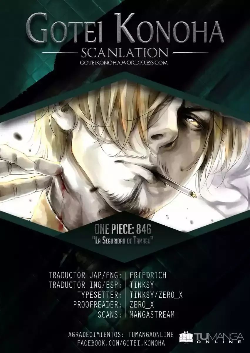 One Piece Capítulo 846 en Línea - página 1