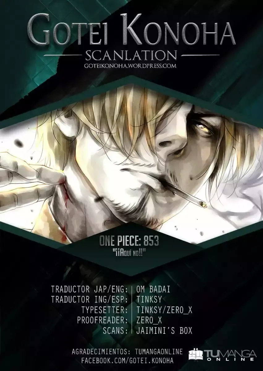 One Piece Capítulo 853 en Línea - página 1