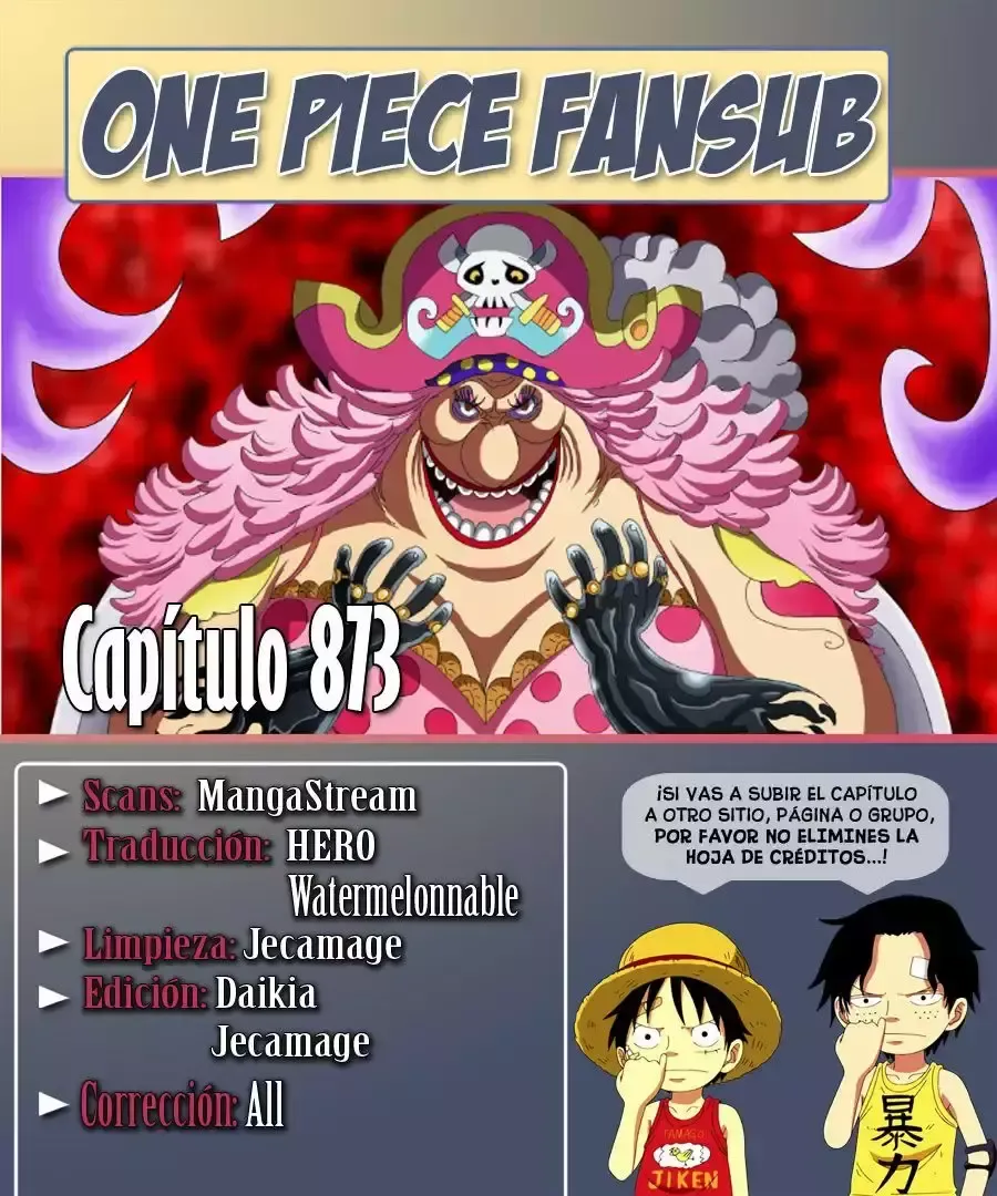 One Piece Capítulo 873 en Línea - página 1