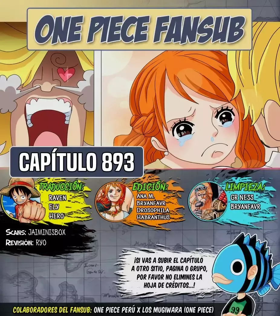 One Piece Capítulo 893 en Línea - página 1