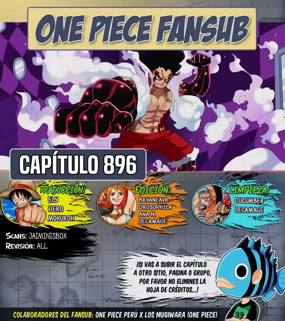 One Piece Capítulo 896 en Línea - página 1