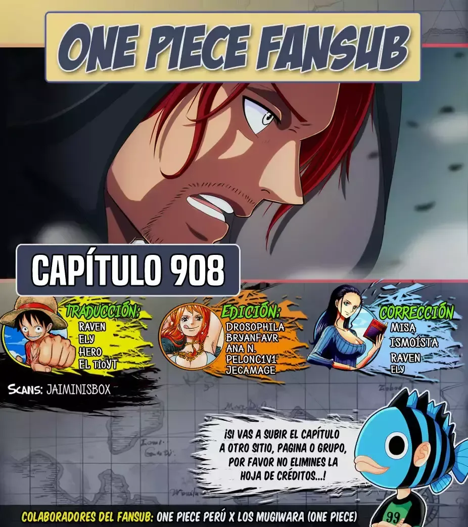 One Piece Capítulo 908 en Línea - página 1