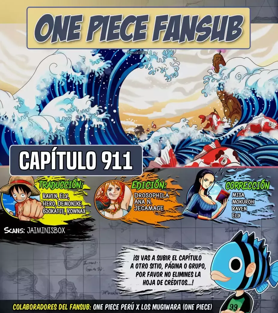 One Piece Capítulo 911 en Línea - página 1