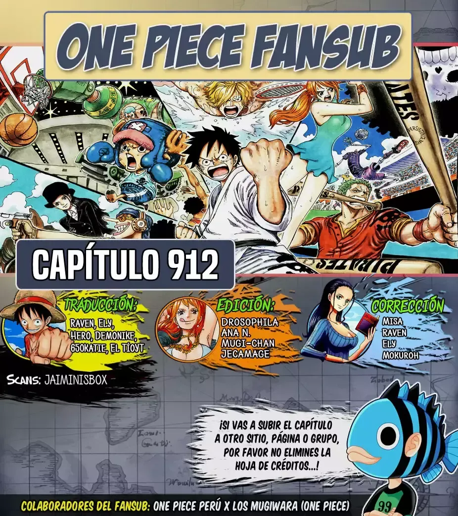 One Piece Capítulo 912 en Línea - página 1