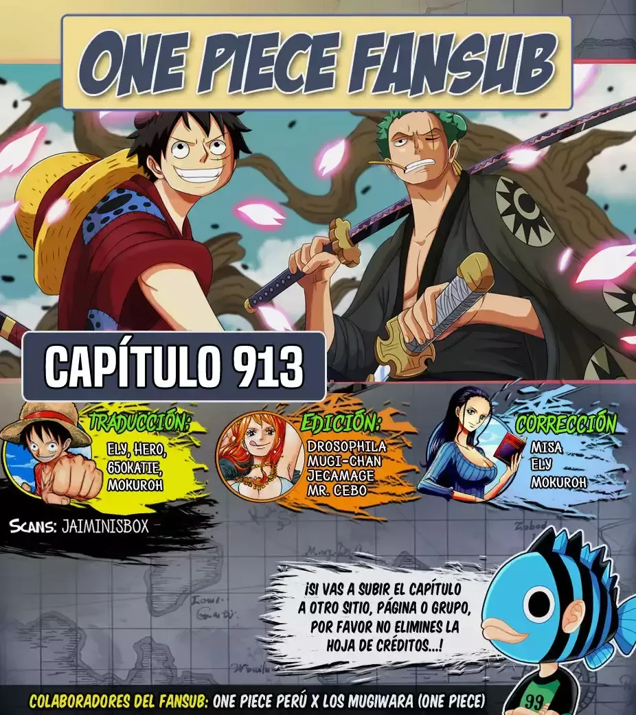 One Piece Capítulo 913 en Línea - página 1