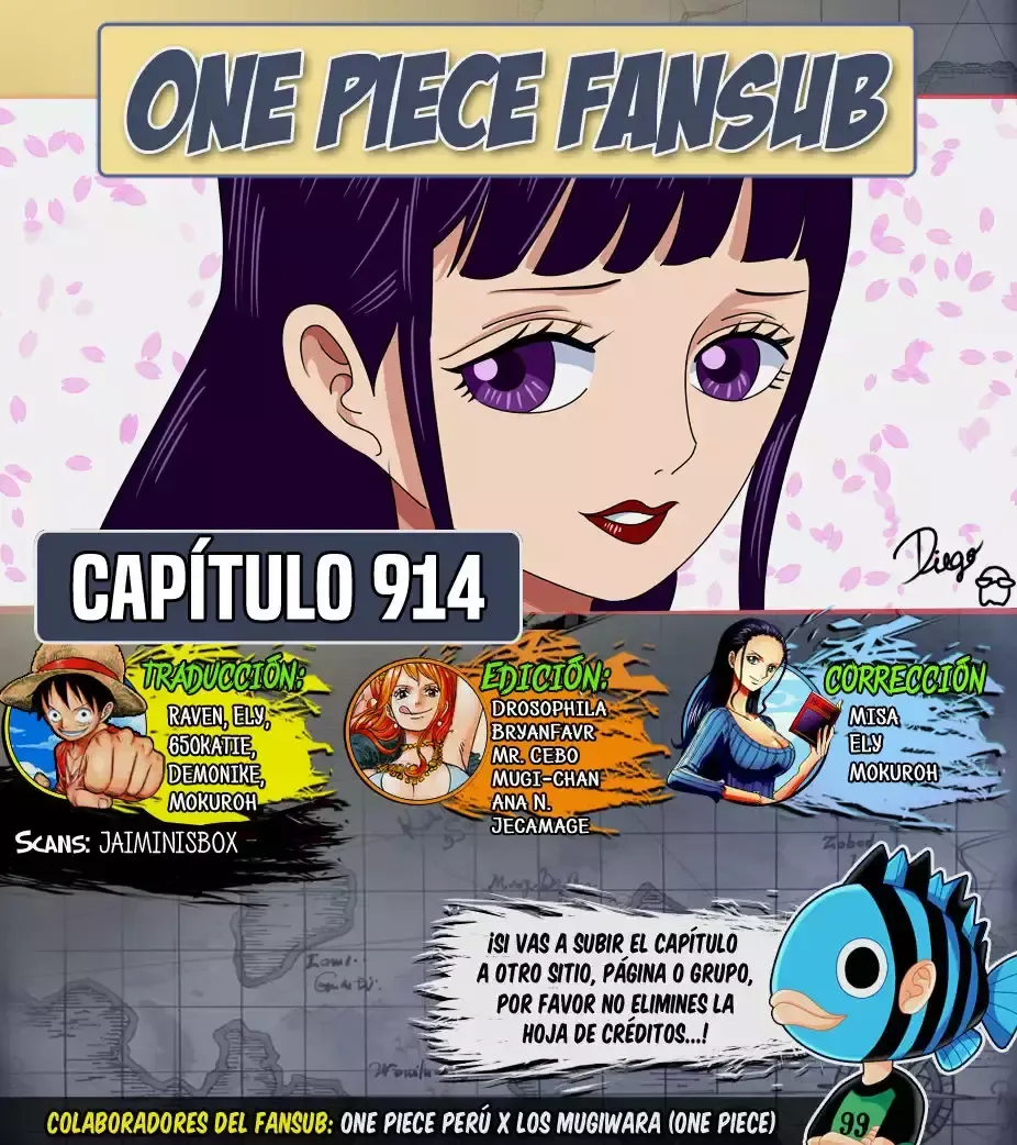 One Piece Capítulo 914 en Línea - página 1