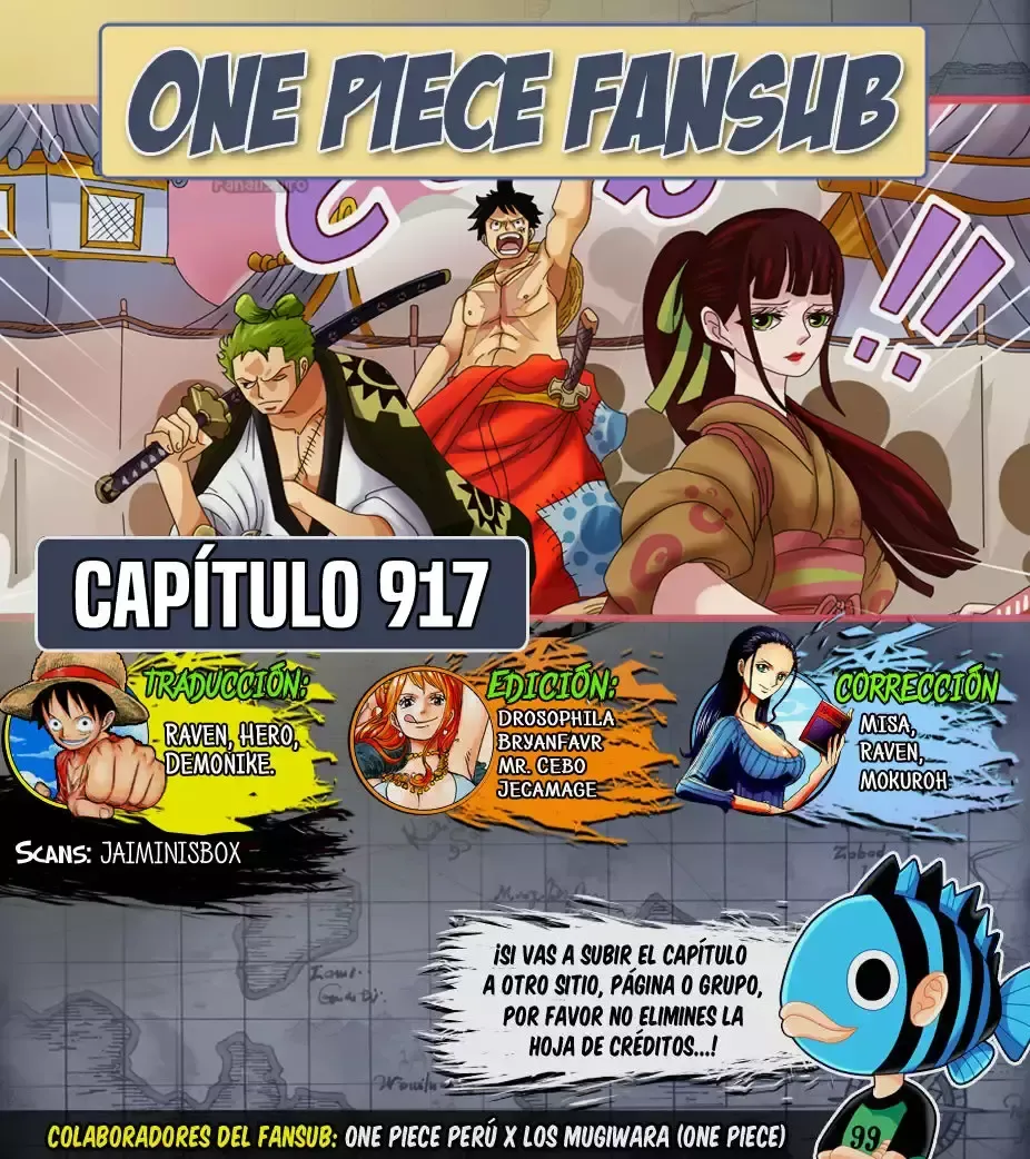 One Piece Capítulo 917 en Línea - página 1
