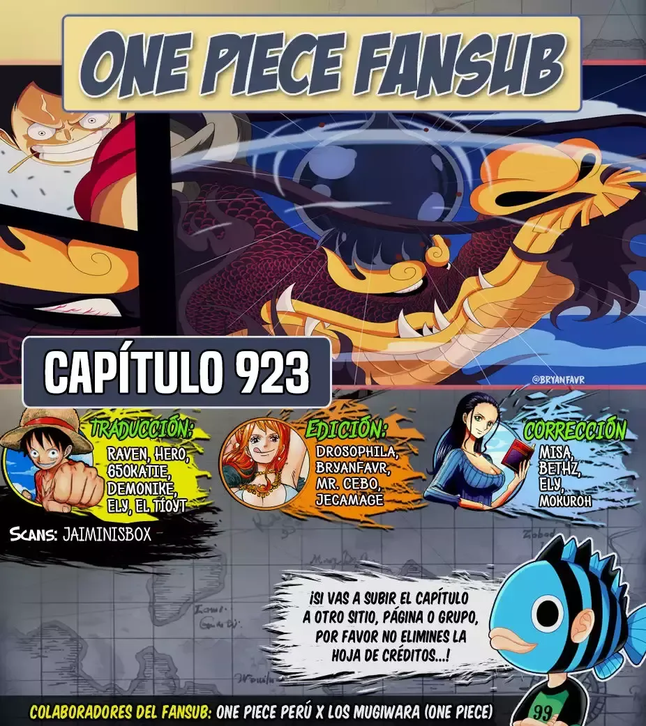 One Piece Capítulo 923 en Línea - página 1