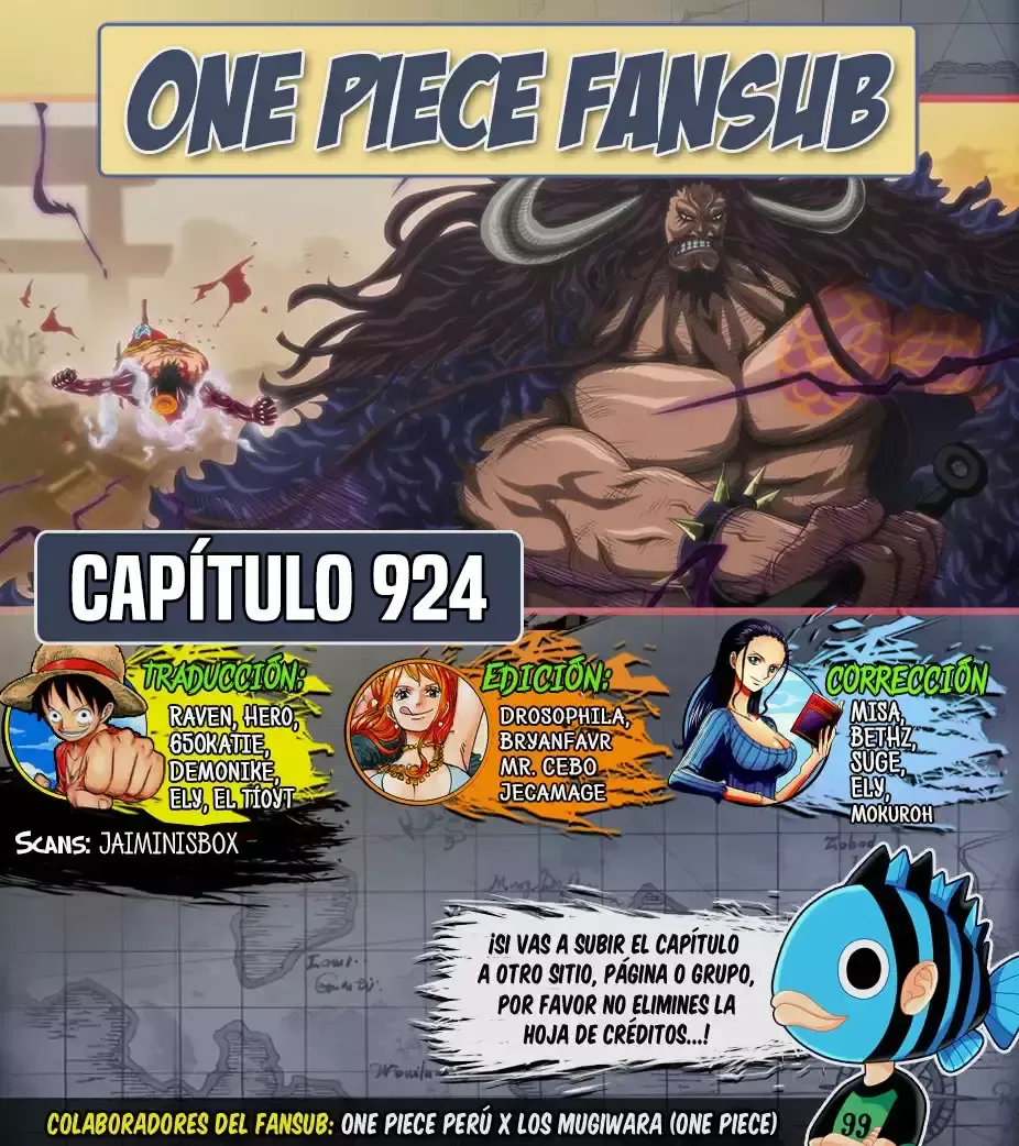 One Piece Capítulo 924 en Línea - página 1
