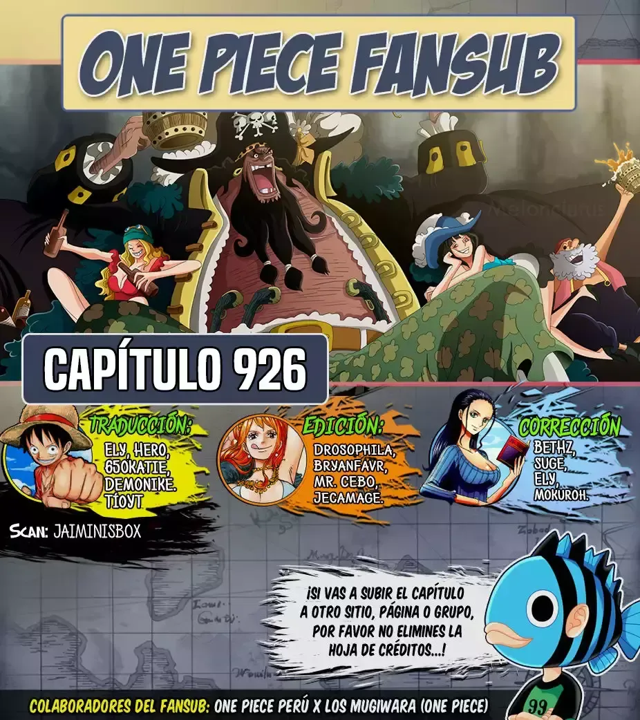 One Piece Capítulo 926 en Línea - página 1