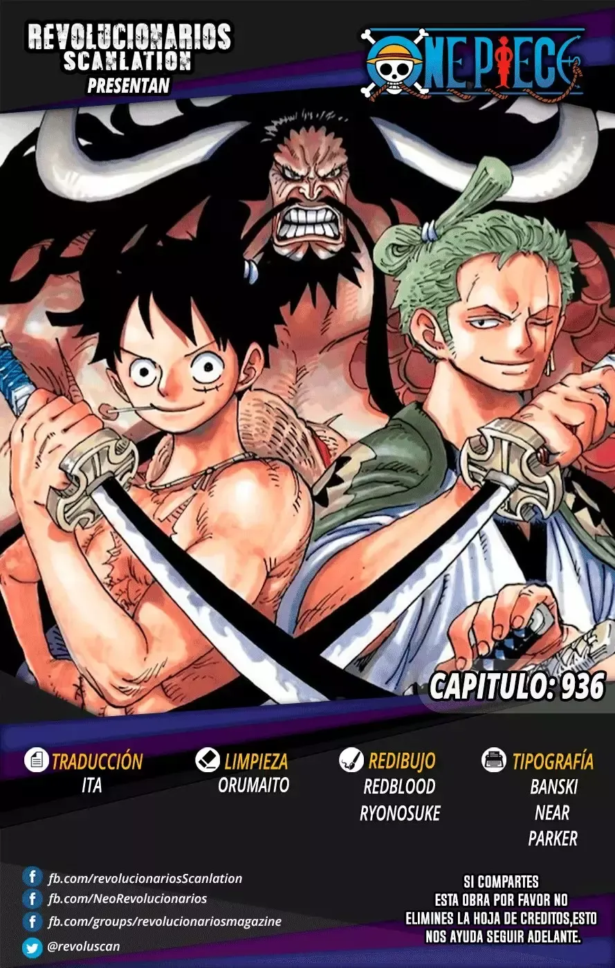One Piece Capítulo 936 en Línea - página 1