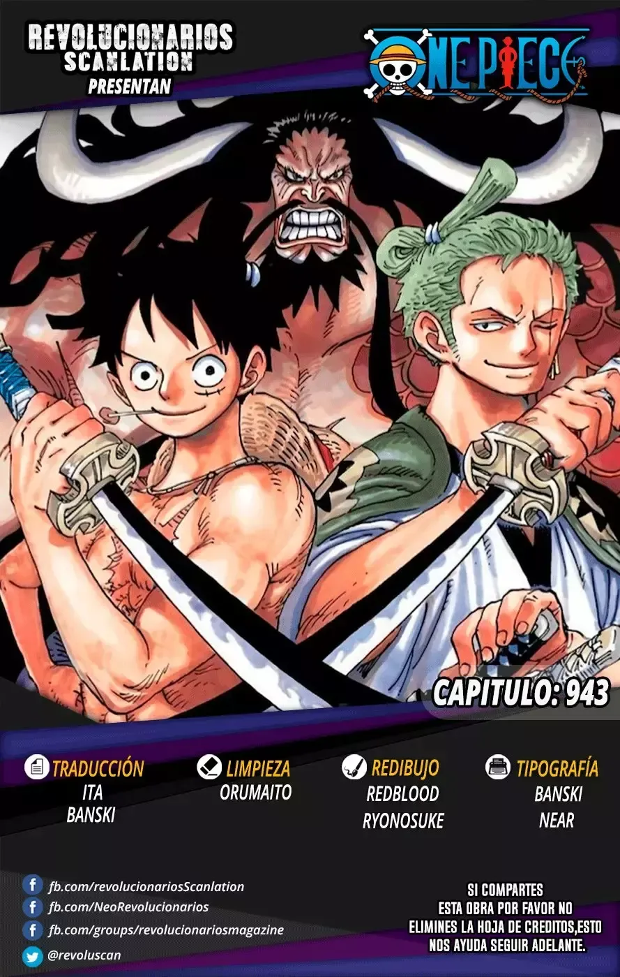 One Piece Capítulo 943 en Línea - página 1