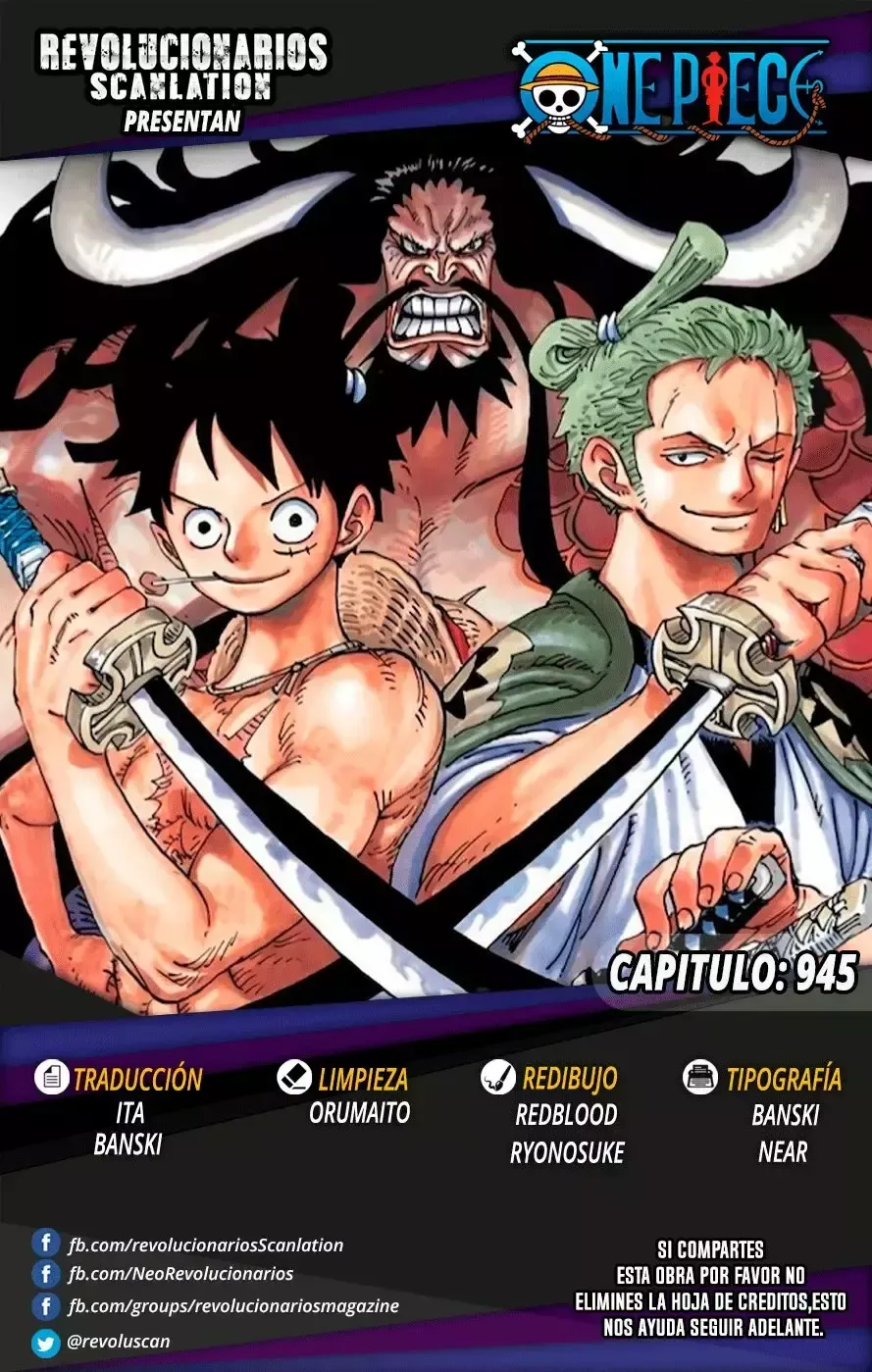 One Piece Capítulo 945 en Línea - página 1