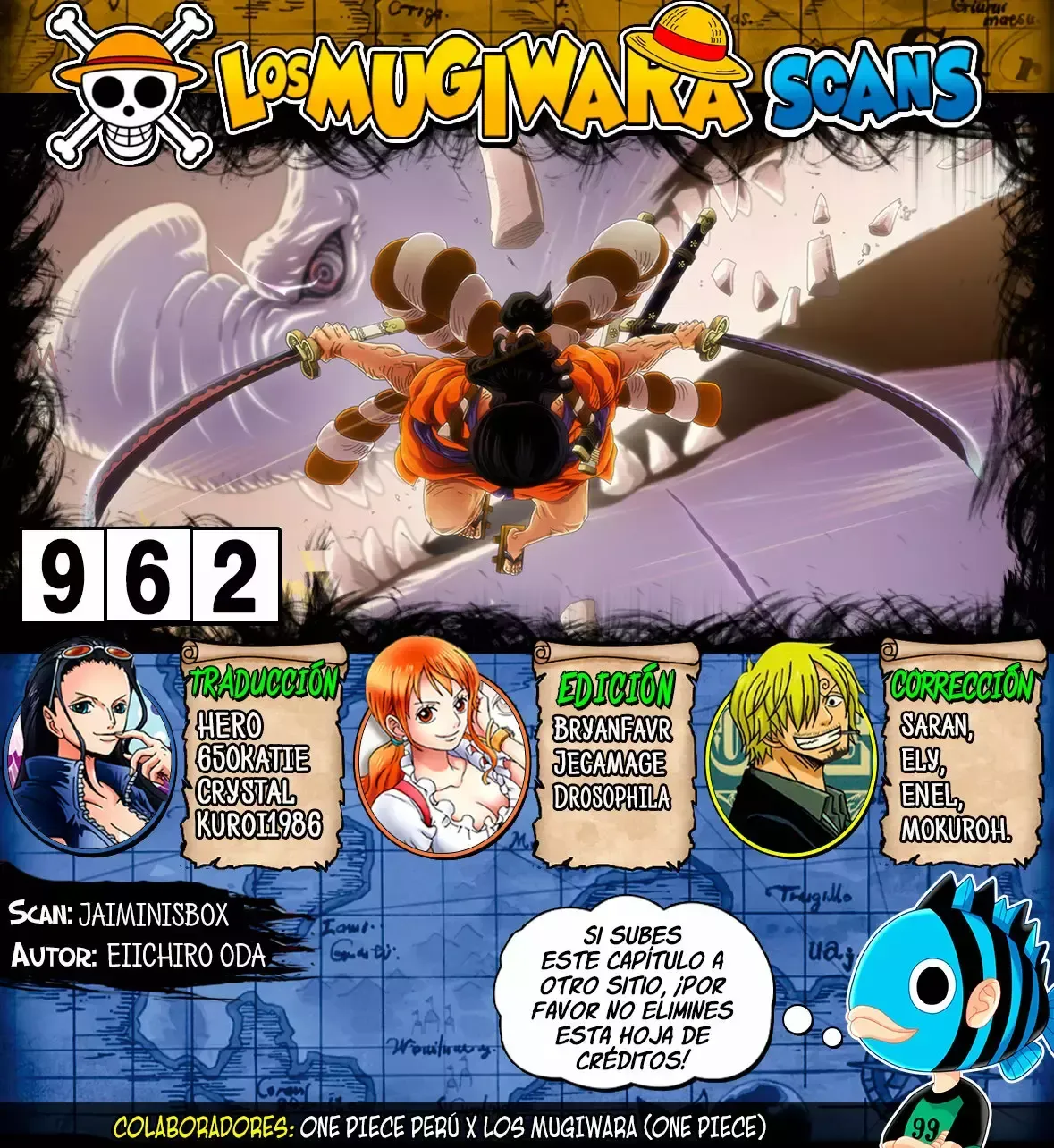 One Piece Capítulo 962 en Línea - página 1
