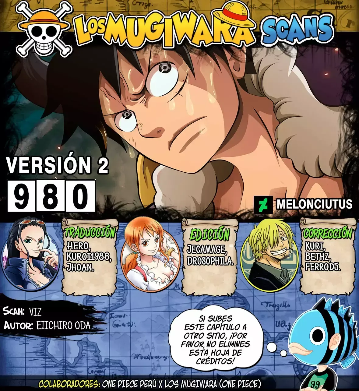 One Piece Capítulo 980 en Línea - página 1