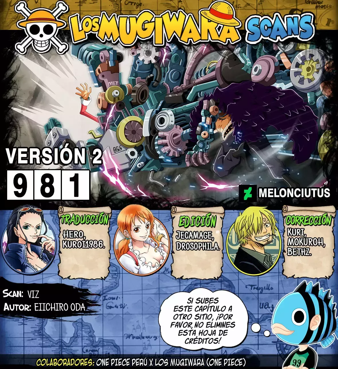 One Piece Capítulo 981 en Línea - página 1