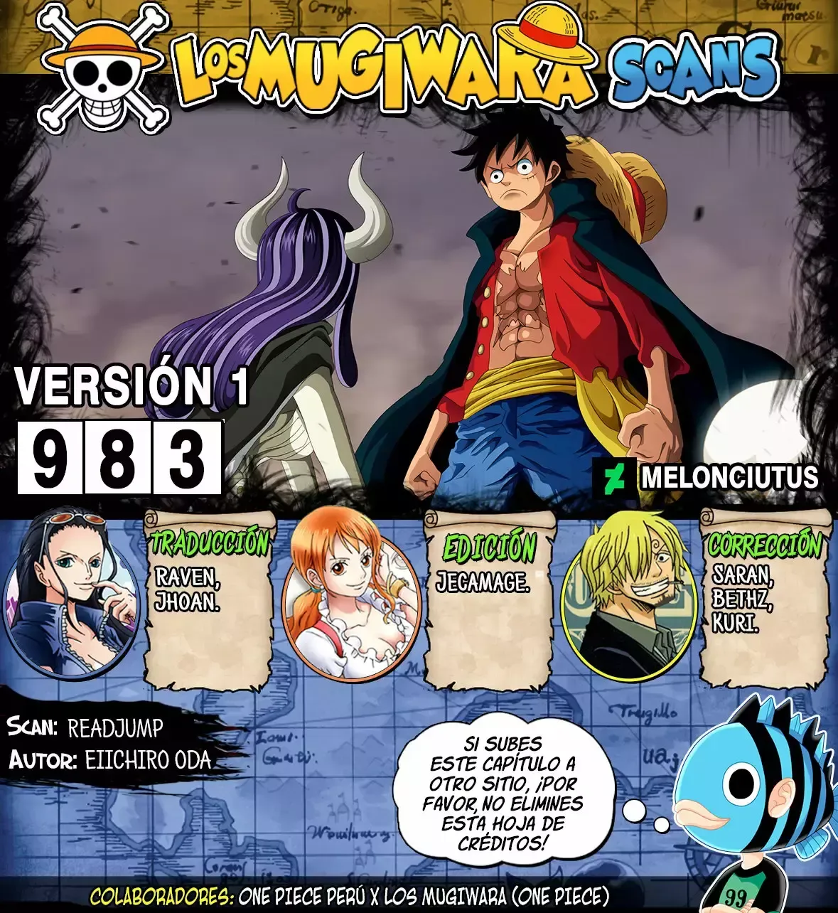 One Piece Capítulo 983 en Línea - página 1