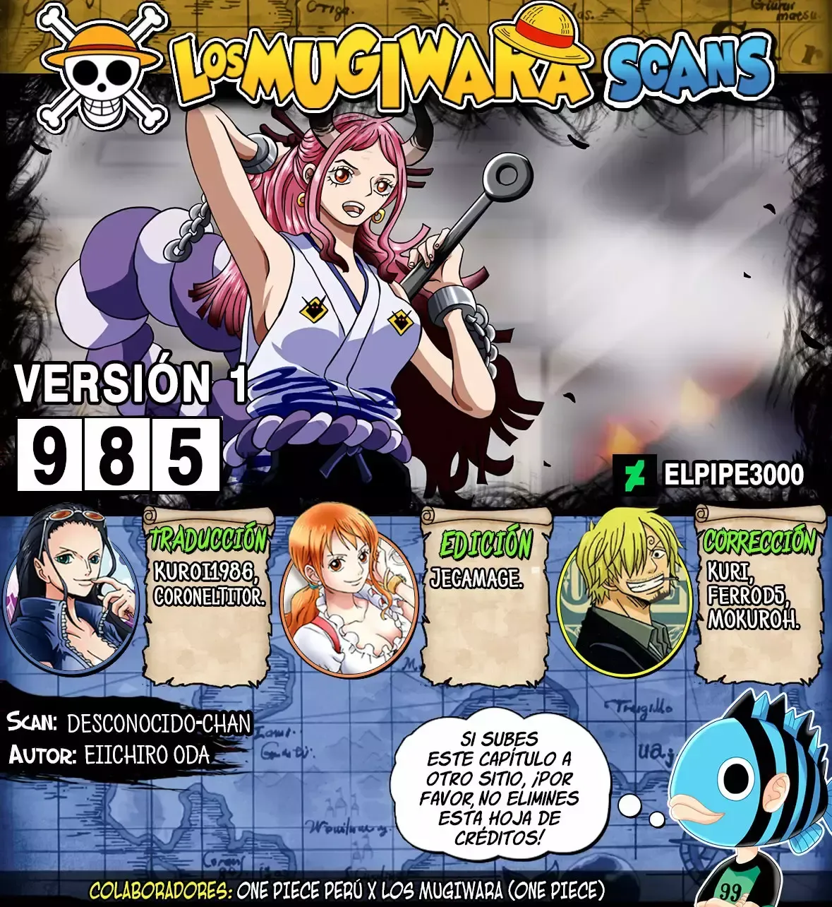 One Piece Capítulo 985 en Línea - página 1