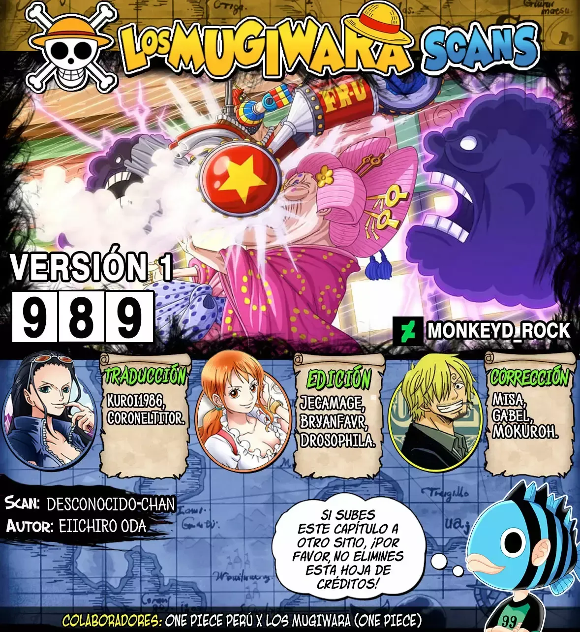One Piece Capítulo 989 en Línea - página 1