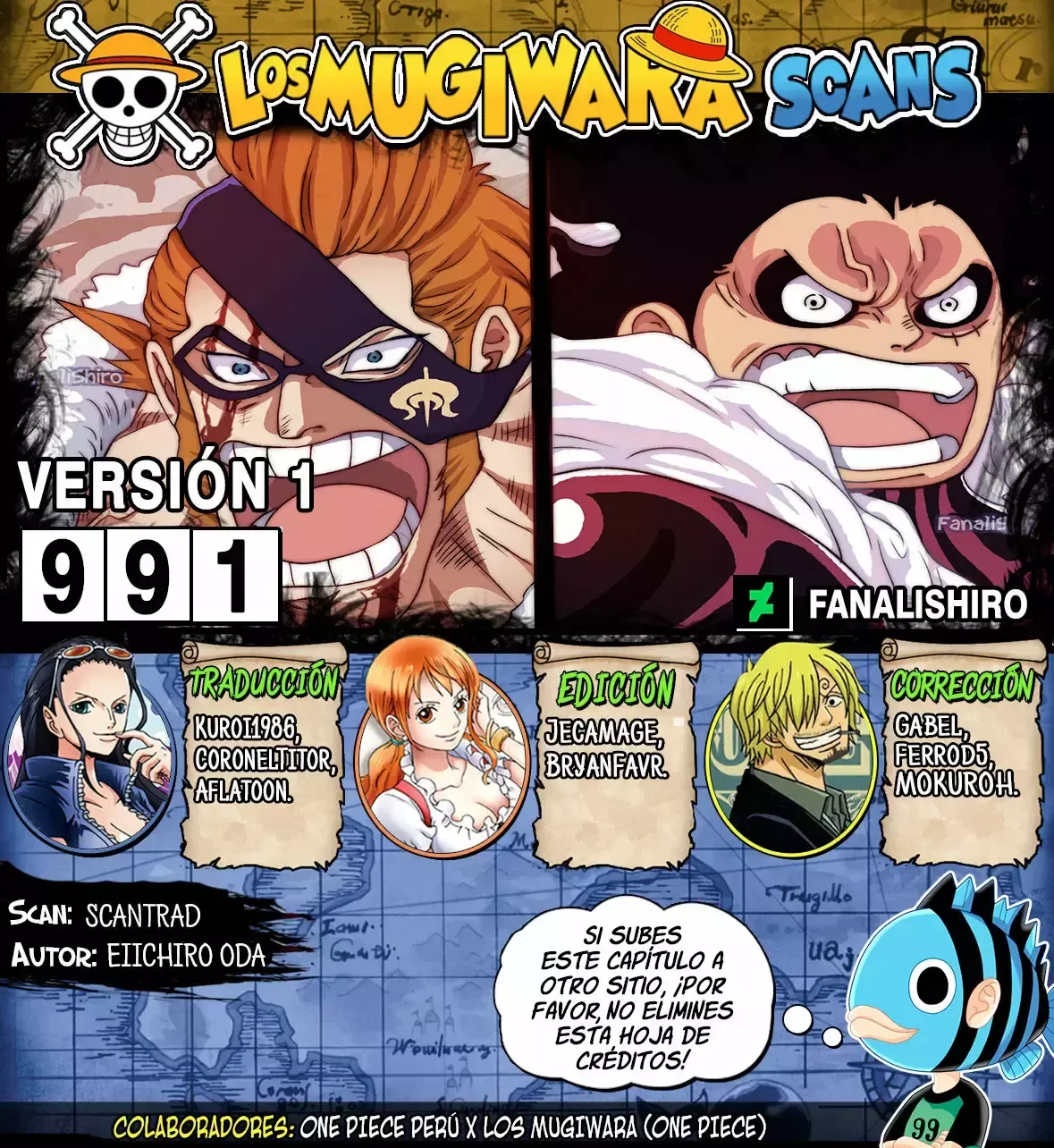 One Piece Capítulo 991 en Línea - página 1
