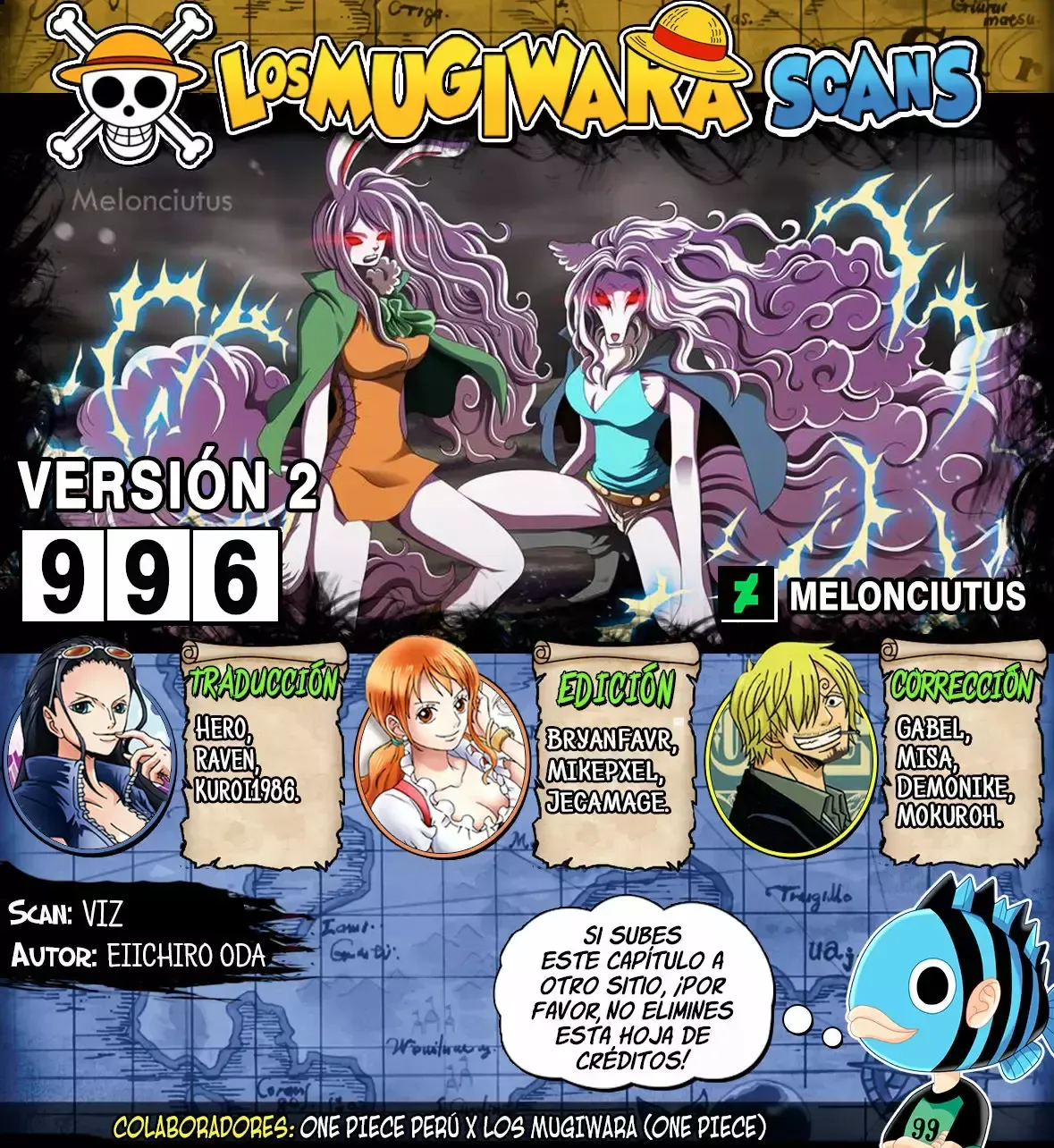 One Piece Capítulo 996 en Línea - página 1