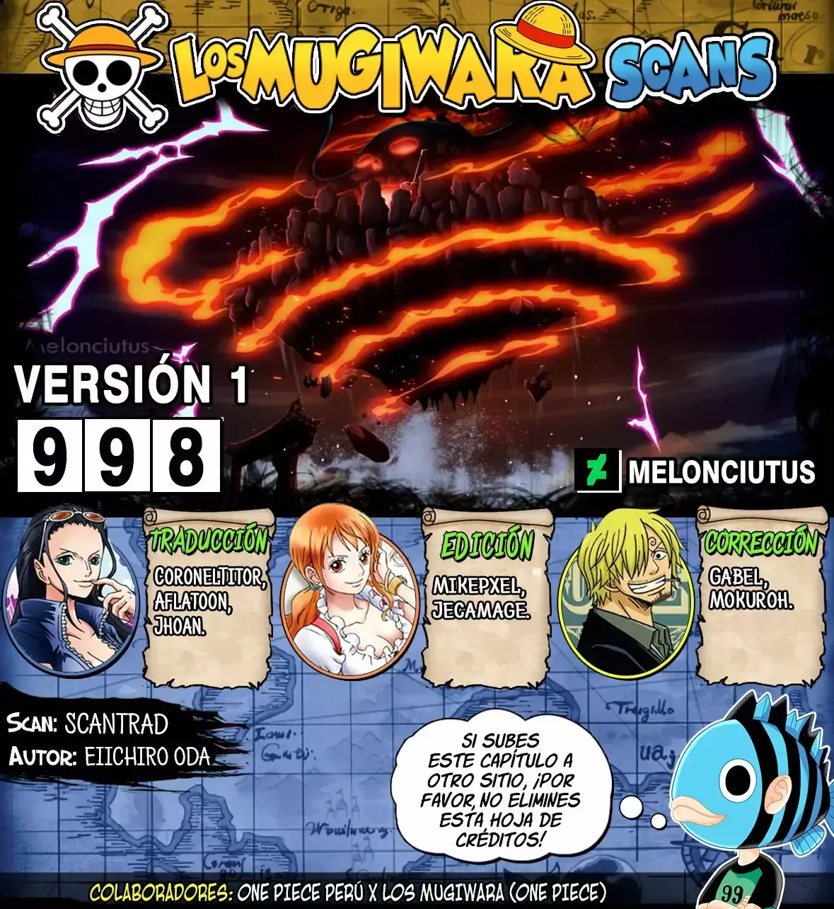 One Piece Capítulo 998 en Línea - página 1