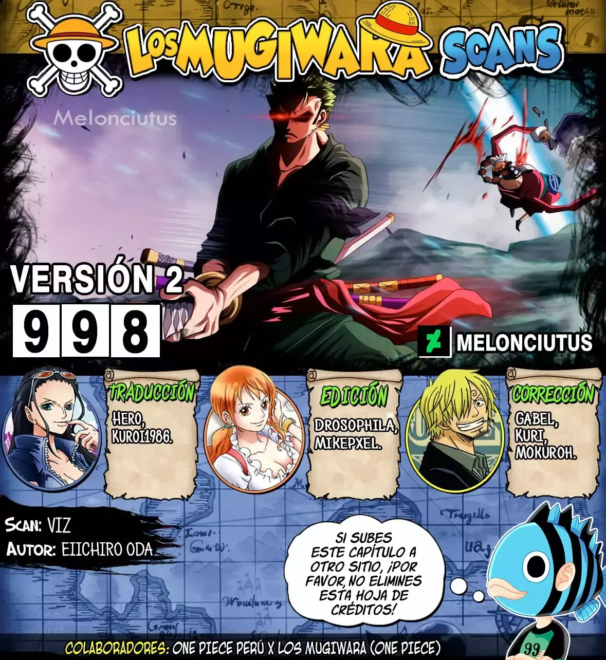 One Piece Capítulo 998.5 en Línea - página 1