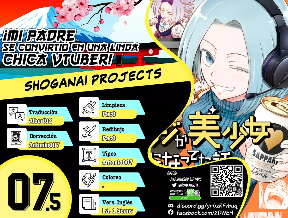 Oyaji ga Bishoujo ni Natteta Hanashi Capítulo 7.5 en Línea - página 1