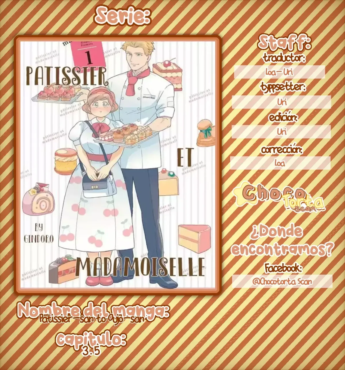 Patissier-san to Ojou-san Capítulo 3.5 en Línea - página 1