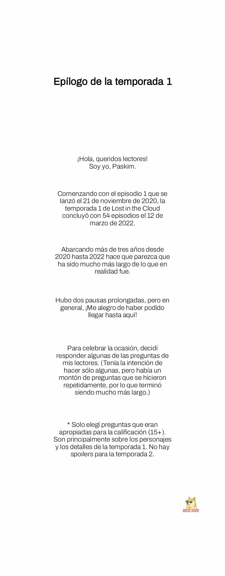 Perdido en la nube Capítulo 54.5 en Línea - página 3
